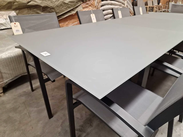 Jati-kebon - alu tuintafel bellagio charcoal mat 220-290cm x 100cm uitschuifbaar - afbeelding 3 van  12