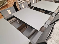 Jati-kebon - alu tuintafel bellagio charcoal mat 220-290cm x 100cm uitschuifbaar - afbeelding 4 van  12