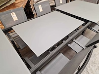 Jati-kebon - alu tuintafel bellagio charcoal mat 220-290cm x 100cm uitschuifbaar - afbeelding 12 van  12