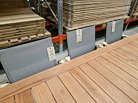 Jati-kebon - alu tuintafel haiti antraciet 200 x 100cm + teak top brede latten - afbeelding 4 van  4