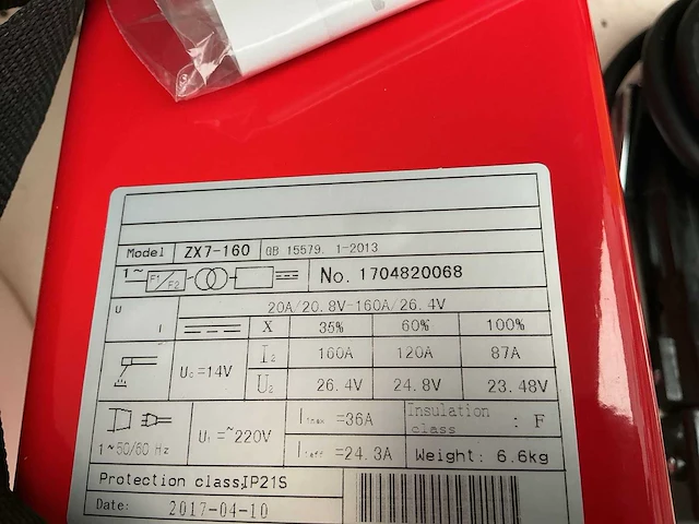 Javac atlas 171 draagbare elektrode lasapparaat - afbeelding 2 van  2