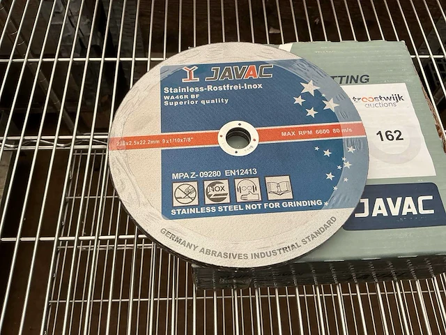 Javac mpaz-09280 en12413 230 x 2.5 x 22.2 mm metaal slijpschijf (25x) - afbeelding 2 van  2