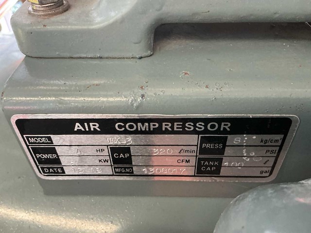 Javac tx-3 luchtcompressor 4 hp - afbeelding 3 van  3