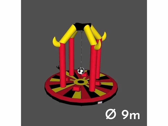 Jb inflatables c2816 - swing him off hindernisbaan & springkussen - afbeelding 2 van  8