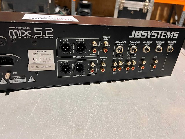 Jb mixer - mix 5.2 - analoge mengtafel 19" - afbeelding 3 van  3