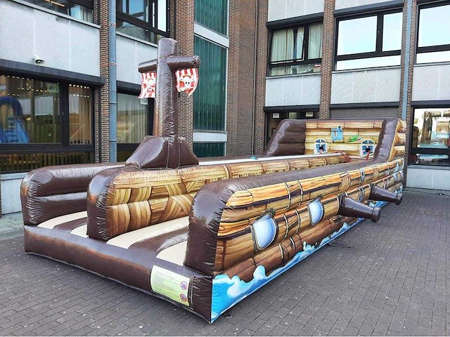 Jb springkasteel met elastirun - afbeelding 1 van  5