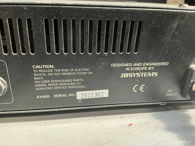 Jb systems ax400 power amplifier - afbeelding 4 van  4