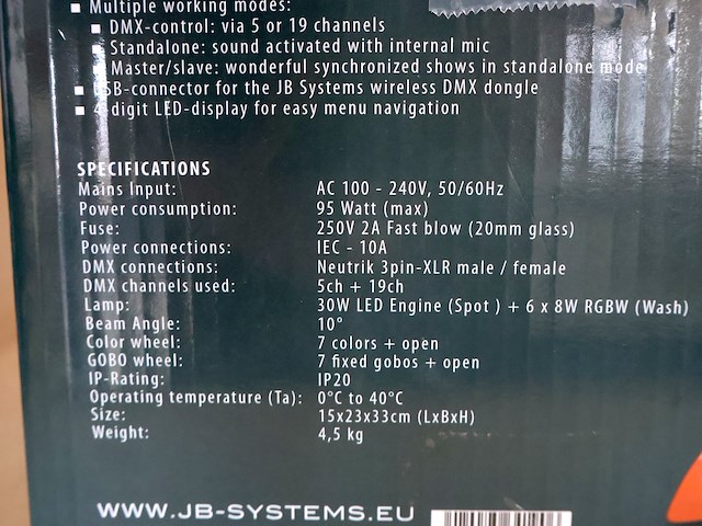 Jb systems led plano (x3) - afbeelding 4 van  12