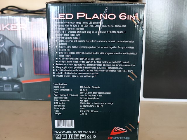 Jb systems led plano (x3) - afbeelding 8 van  12