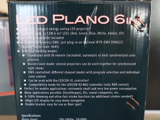 Jb systems led plano (x3) - afbeelding 9 van  12