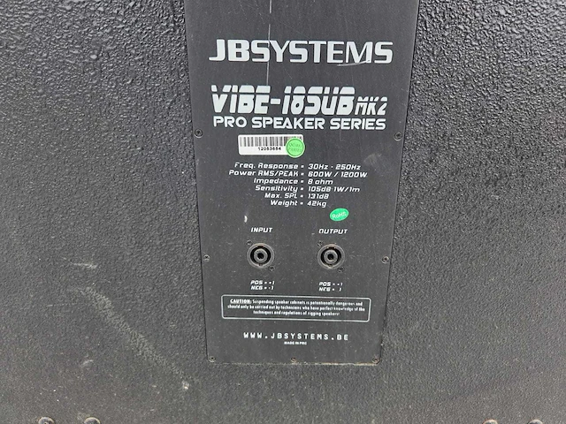 Jb systems/space - 2 versterkers - afbeelding 7 van  8