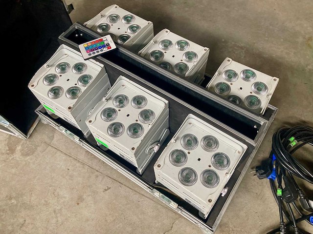 Jbsystems - accu color - uplighter set (6x) - afbeelding 3 van  5