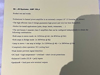 Jbsystems amp 150.4 versterker - afbeelding 4 van  4