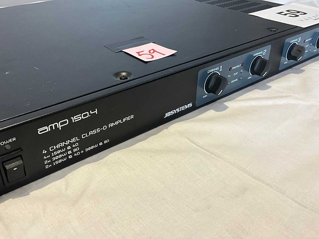 Jbsystems amp 150.4 versterker - afbeelding 2 van  4