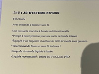 Jbsystems fx1200 rookmachine - afbeelding 3 van  3