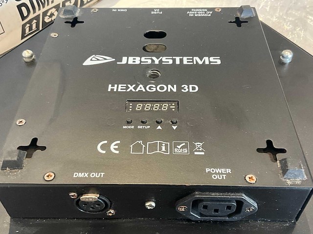 Jbsystems hexagon 3d lichteffect (3x) - afbeelding 3 van  5