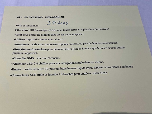 Jbsystems hexagon 3d lichteffect (3x) - afbeelding 4 van  5