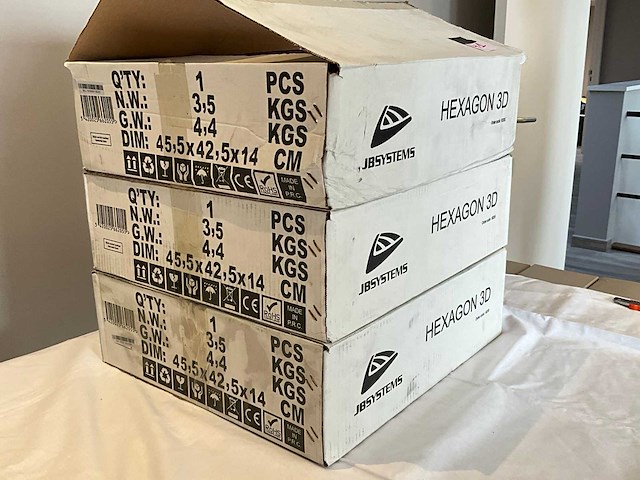 Jbsystems hexagon 3d lichteffect (3x) - afbeelding 5 van  5