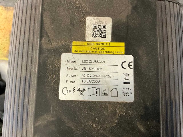 Jbsystems lights led clubscan led clubscan (2x) - afbeelding 6 van  9