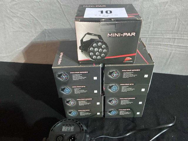 Jbsystems mini-par 12 rgbw spotlight (7x) - afbeelding 5 van  5