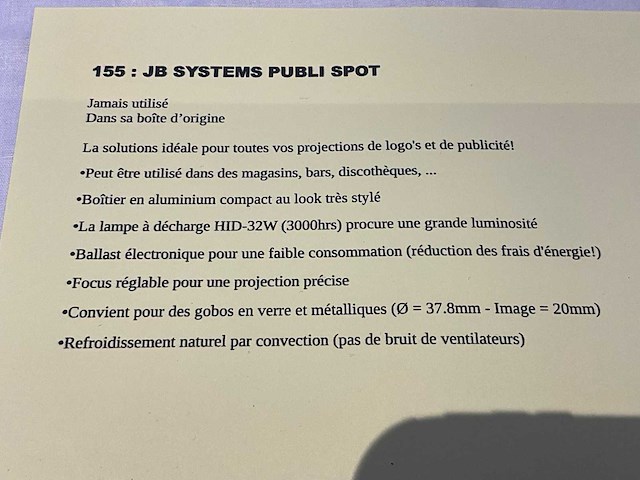 Jbsystems publispot logo projector - afbeelding 3 van  3