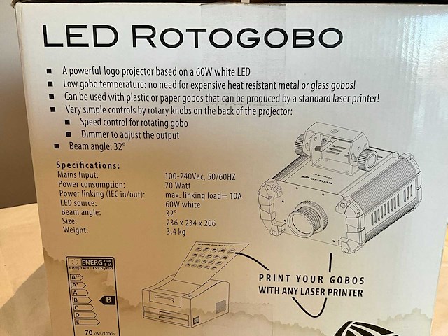 Jbsystems publispot logo projector - afbeelding 4 van  5