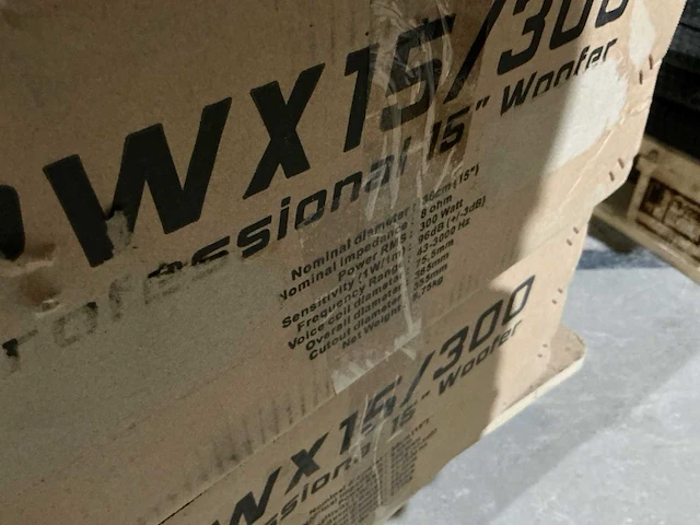 Jbsystems pwx15/300 subwoofer (2x) - afbeelding 3 van  3