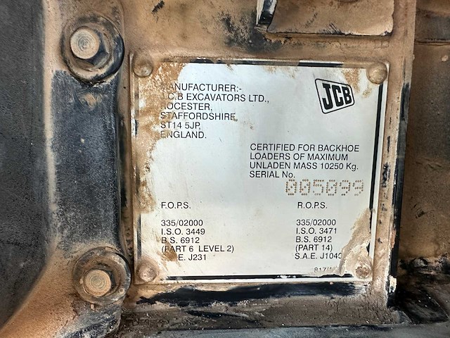 Jcb - 2002 - 4cx - graaflaadmachine - afbeelding 14 van  14