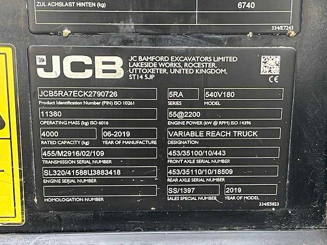 Jcb - 540 - 180 - verreiker - 2019 - afbeelding 38 van  45
