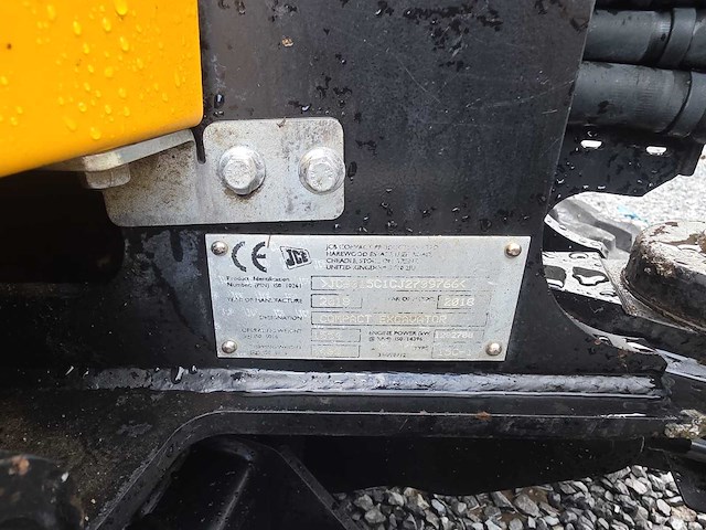 Jcb - compact excavator - mini-excavator - 2018 - afbeelding 1 van  19