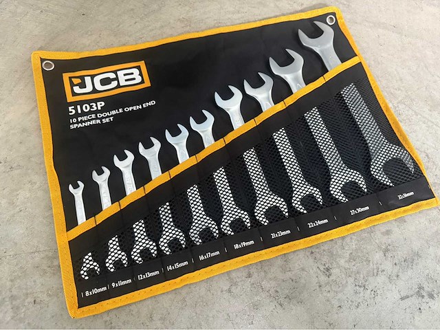 Jcb 10-delige steeksleutel set - afbeelding 1 van  7