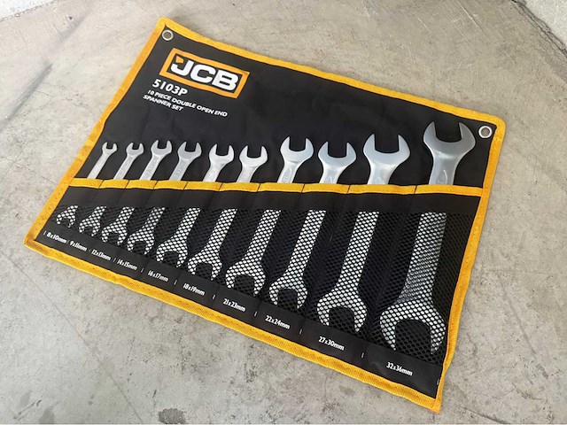 Jcb 10-delige steeksleutel set - afbeelding 2 van  7