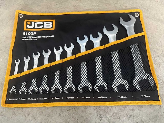 Jcb 10-delige steeksleutel set - afbeelding 3 van  7