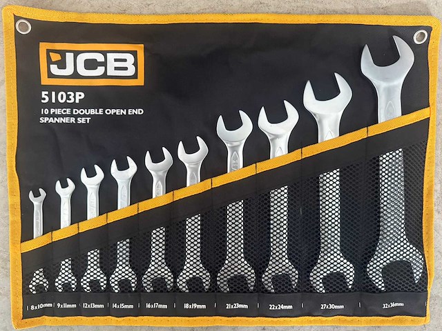 Jcb 10-delige steeksleutel set - afbeelding 4 van  7