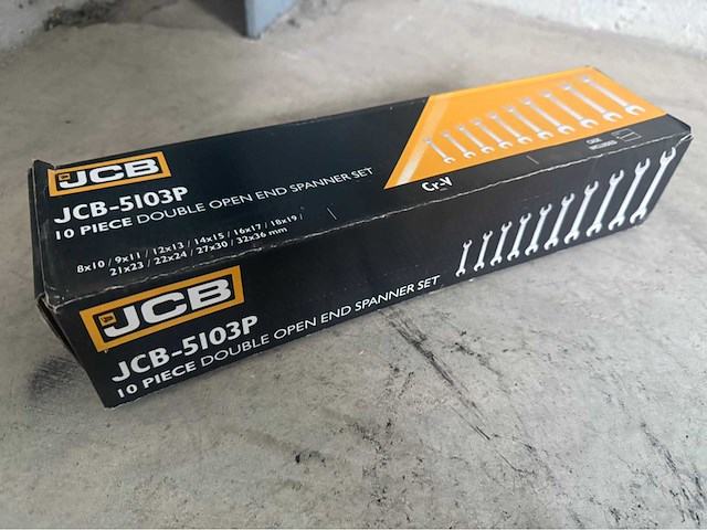 Jcb 10-delige steeksleutel set - afbeelding 7 van  7