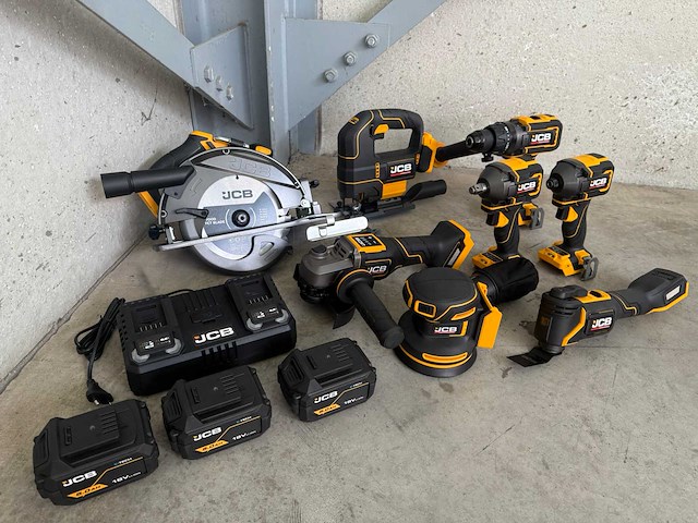 Jcb 12-delige set accugereedschappen - afbeelding 1 van  52