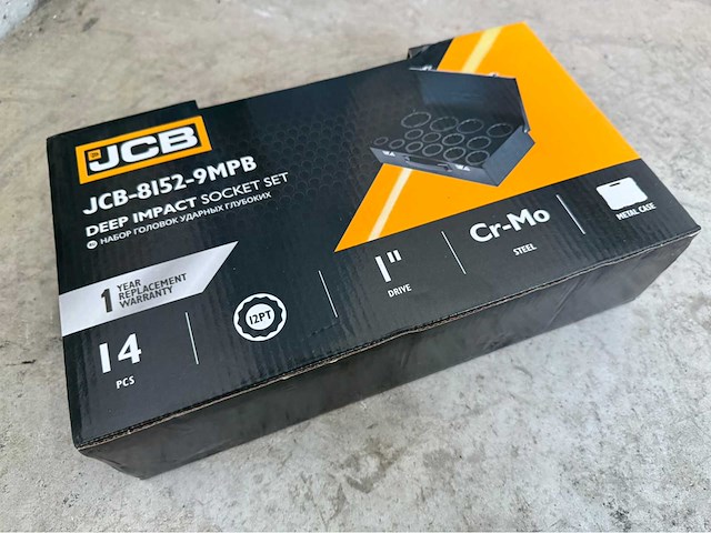 Jcb 12-kant krachtdoppen set 22 - 60 mm - afbeelding 4 van  4