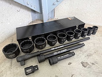 Jcb 12-kant krachtdoppen set 36 - 80 mm