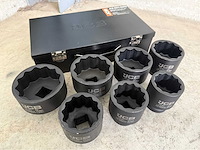 Jcb 12-kant krachtdoppen set 46 - 75 mm