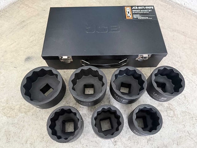 Jcb 12-kant krachtdoppen set 46 - 75 mm - afbeelding 4 van  8