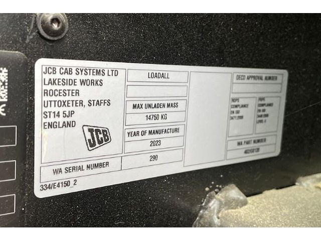 Jcb 540-180 als nieuw bj 2025 - afbeelding 2 van  16