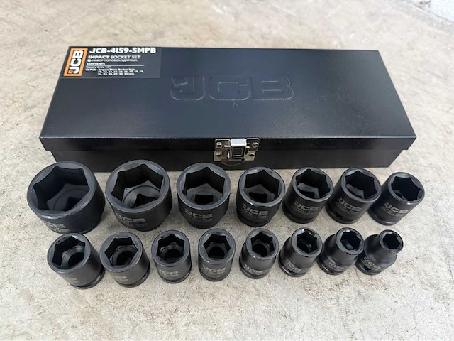 Jcb 6-kant krachtdoppen set 10 - 32 mm - afbeelding 2 van  7