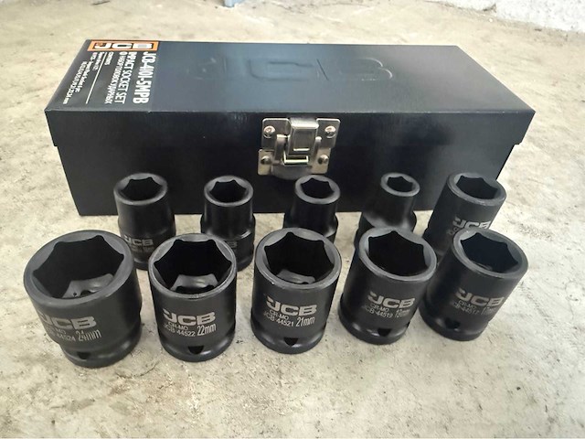 Jcb 6-kant krachtdoppen set 10-24 mm - afbeelding 6 van  6