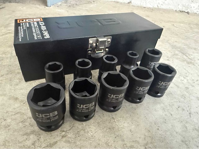 Jcb 6-kant krachtdoppen set 10-24 mm - afbeelding 1 van  6