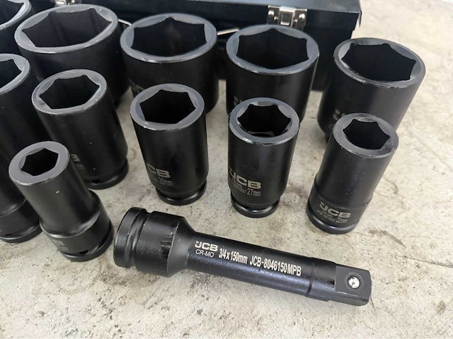 Jcb 6-kant krachtdoppen set 17 - 65 mm - afbeelding 4 van  8