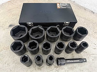 Jcb 6-kant krachtdoppen set 17 - 65 mm - afbeelding 2 van  8