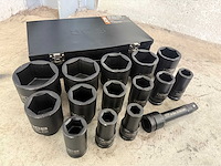Jcb 6-kant krachtdoppen set 17 - 65 mm - afbeelding 1 van  8