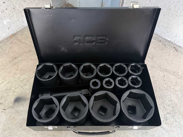 Jcb 6-kant krachtdoppen set 17 - 65 mm - afbeelding 6 van  8