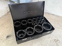 Jcb 6-kant krachtdoppen set 17 - 65 mm - afbeelding 4 van  7