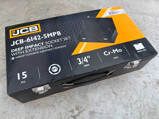 Jcb 6-kant krachtdoppen set 17 - 65 mm - afbeelding 7 van  7